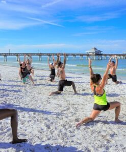 yoga op het strand
